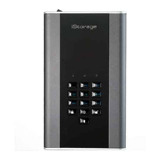 iStorage diskAshur2 DT2 12TB USB 3.1 Encrypted External HDD/Hard Drive